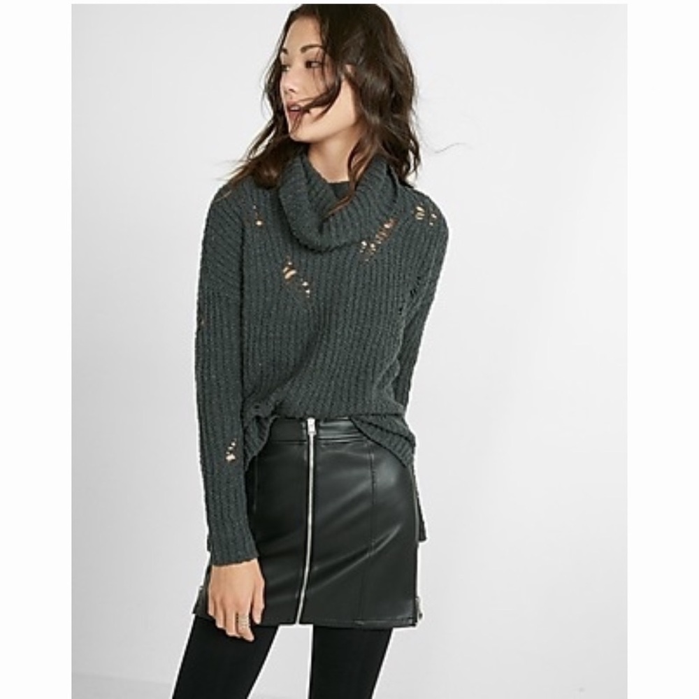 🖤Express (MINUS THE) LEATHER MOTO MINI SKIRT🖤